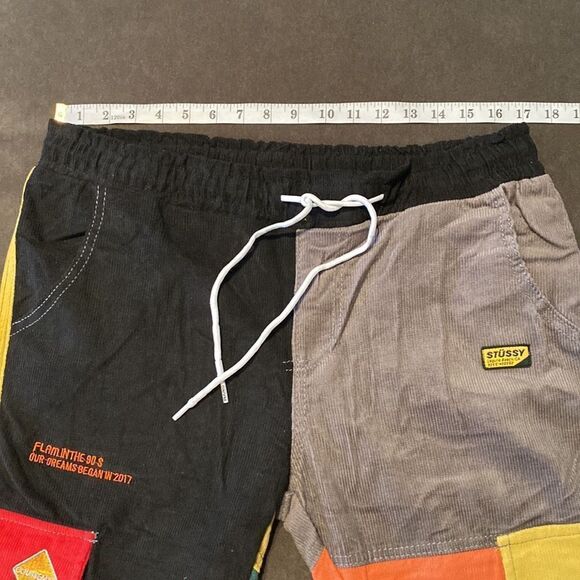 Men’s Shein Multicolor Corduroy Drawstring Pants Size M NWOT - Picture 5 of 10